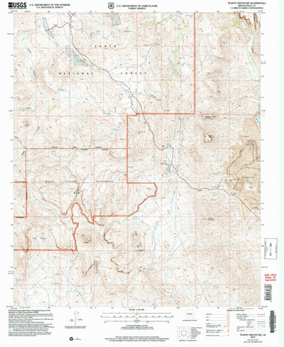 United States Geological Survey Teapot Mountain, AZ (2004, 24000-Scale) digital map