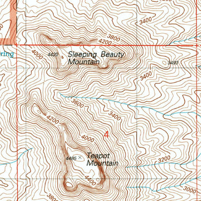 United States Geological Survey Teapot Mountain, AZ (2004, 24000-Scale) digital map