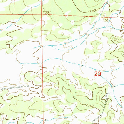 United States Geological Survey Techado, NM (1967, 24000-Scale) digital map
