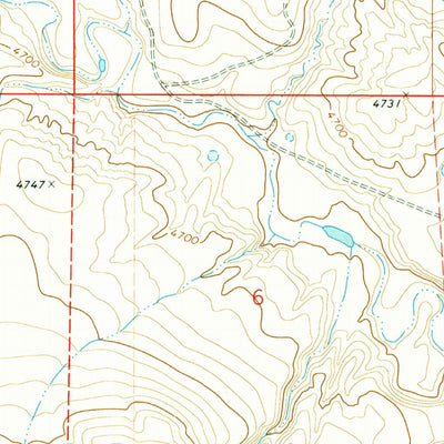 United States Geological Survey Teckla, WY (1971, 24000-Scale) digital map