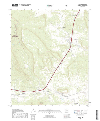United States Geological Survey Tecolote, NM (2020, 24000-Scale) digital map