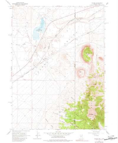 United States Geological Survey Tecoma, NV-UT (1967, 24000-Scale) digital map
