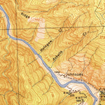 United States Geological Survey Tectah Creek, CA (1945, 62500-Scale) digital map