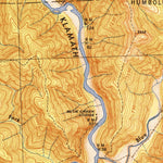 United States Geological Survey Tectah Creek, CA (1945, 62500-Scale) digital map
