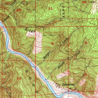 United States Geological Survey Tectah Creek, CA (1952, 62500-Scale) digital map