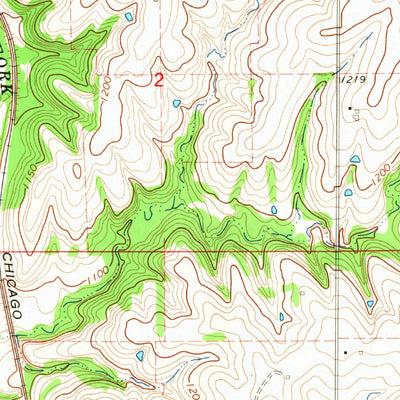 United States Geological Survey Tecumseh, NE (1965, 24000-Scale) digital map