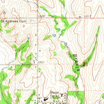 United States Geological Survey Tecumseh NW, NE (1965, 24000-Scale) digital map