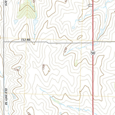 United States Geological Survey Tecumseh NW, NE (2021, 24000-Scale) digital map