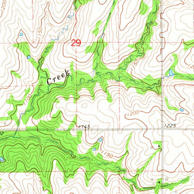 United States Geological Survey Tecumseh SE, NE (1965, 24000-Scale) digital map