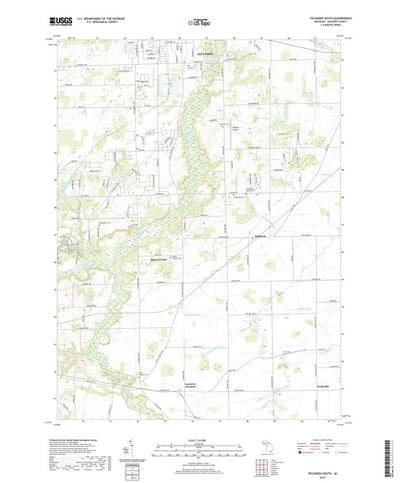 United States Geological Survey Tecumseh South, MI (2019, 24000-Scale) digital map