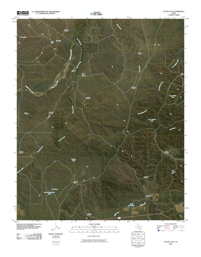 United States Geological Survey Tee Pee City, TX (2010, 24000-Scale) digital map