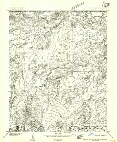 United States Geological Survey Teec Nos Pos, AZ-NM-UT-CO (1953, 24000-Scale) digital map
