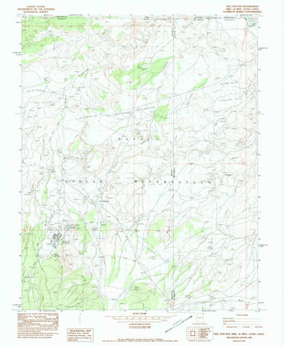 United States Geological Survey Teec Nos Pos, AZ-NM-UT-CO (1982, 24000-Scale) digital map