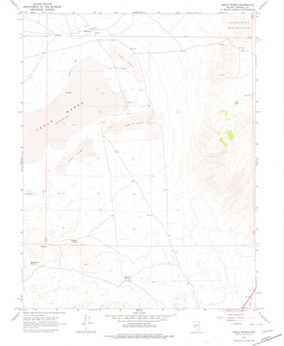 United States Geological Survey Teels Marsh, NV (1967, 24000-Scale) digital map