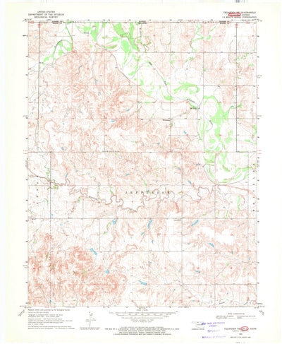 United States Geological Survey Tegarden NE, OK-KS (1969, 24000-Scale) digital map