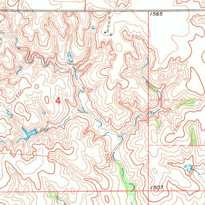United States Geological Survey Tegarden NE, OK-KS (1969, 24000-Scale) digital map