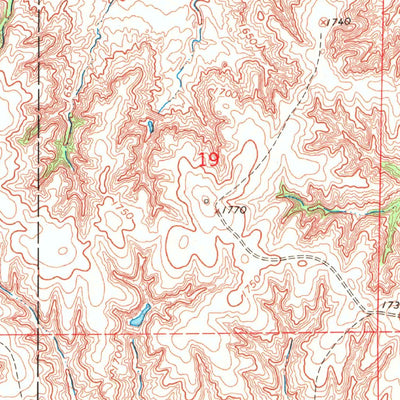 United States Geological Survey Tegarden NE, OK-KS (1969, 24000-Scale) digital map
