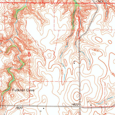 United States Geological Survey Tegarden NW, OK-KS (1969, 24000-Scale) digital map