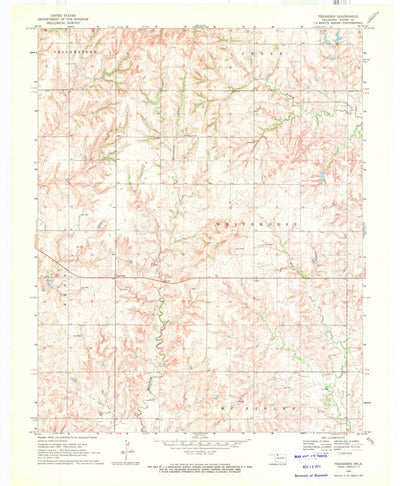 United States Geological Survey Tegarden, OK (1969, 24000-Scale) digital map