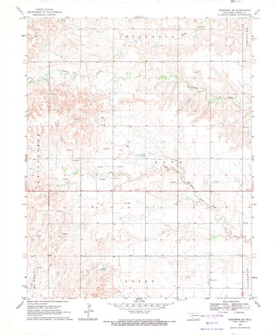 United States Geological Survey Tegarden SE, OK (1969, 24000-Scale) digital map