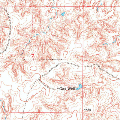 United States Geological Survey Tegarden SE, OK (1969, 24000-Scale) digital map