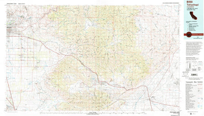 United States Geological Survey Tehachapi, CA (1978, 100000-Scale) digital map