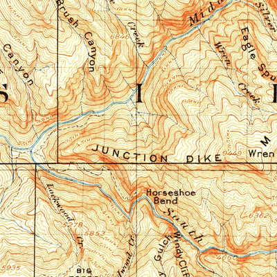 United States Geological Survey Tehipite, CA (1905, 125000-Scale) digital map
