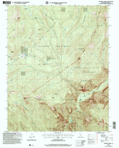 United States Geological Survey Tehipite Dome, CA (2004, 24000-Scale) digital map