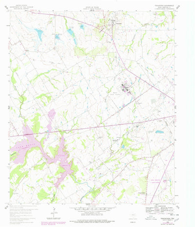 United States Geological Survey Tehuacana, TX (1960, 24000-Scale) digital map