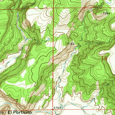 United States Geological Survey Tejana Mesa, NM (1972, 24000-Scale) digital map
