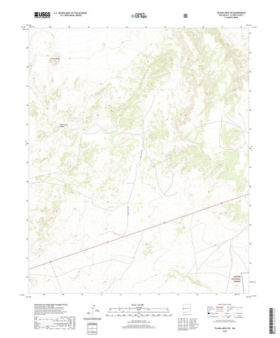 United States Geological Survey Tejana Mesa SW, NM (2020, 24000-Scale) digital map