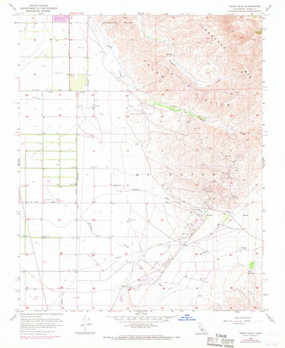 United States Geological Survey Tejon Hills, CA (1955, 24000-Scale) digital map