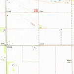 United States Geological Survey Tekamah NW, NE-IA (1970, 24000-Scale) digital map