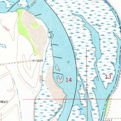 United States Geological Survey Tekamah NW, NE-IA (1970, 24000-Scale) digital map