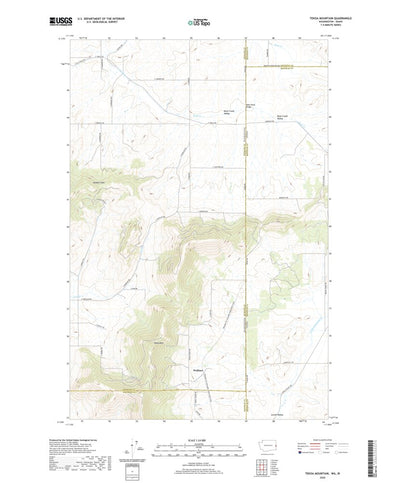 United States Geological Survey Tekoa Mountain, WA (2020, 24000-Scale) digital map