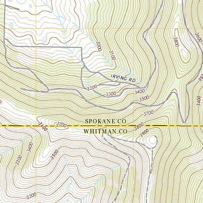 United States Geological Survey Tekoa Mountain, WA (2020, 24000-Scale) digital map