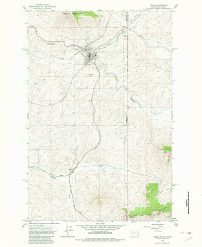 United States Geological Survey Tekoa, WA-ID (1964, 24000-Scale) digital map