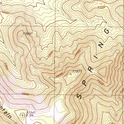 United States Geological Survey Telegraph Canyon, NV (1986, 24000-Scale) digital map