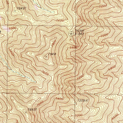 United States Geological Survey Telegraph Canyon, NV (1986, 24000-Scale) digital map