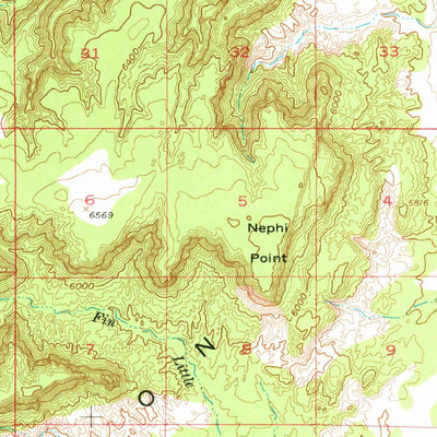 United States Geological Survey Telegraph Flat, UT-AZ (1954, 62500-Scale) digital map
