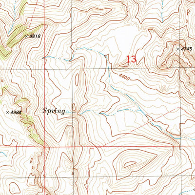 United States Geological Survey Telegraph Mountain, MT (1983, 24000-Scale) digital map