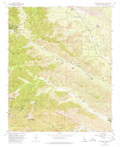 United States Geological Survey Telegraph Peak, CA (1955, 24000-Scale) digital map