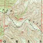 United States Geological Survey Telegraph Peak, CA (1996, 24000-Scale) digital map