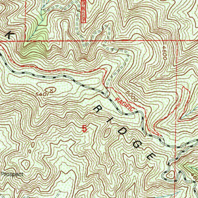 United States Geological Survey Telegraph Peak, CA (1996, 24000-Scale) digital map