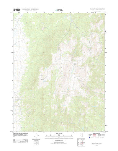 United States Geological Survey Telegraph Peak, NV (2012, 24000-Scale) digital map