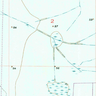 United States Geological Survey Telegraph Swamp NW, FL (1956, 24000-Scale) digital map