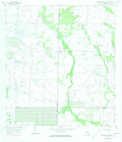United States Geological Survey Telegraph Swamp SE, FL (1957, 24000-Scale) digital map