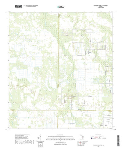 United States Geological Survey Telegraph Swamp SE, FL (2021, 24000-Scale) digital map