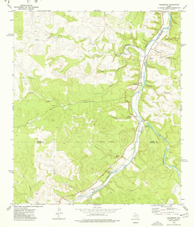 United States Geological Survey Telegraph, TX (1974, 24000-Scale) digital map