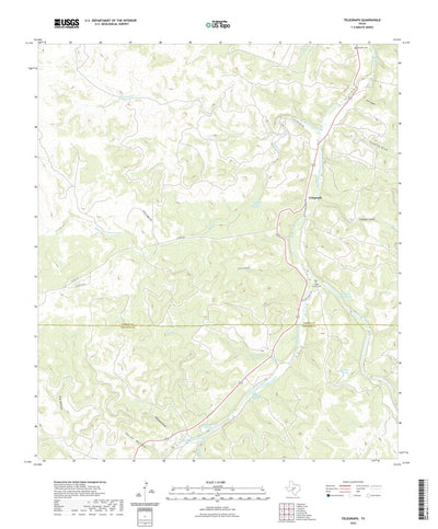 United States Geological Survey Telegraph, TX (2022, 24000-Scale) digital map